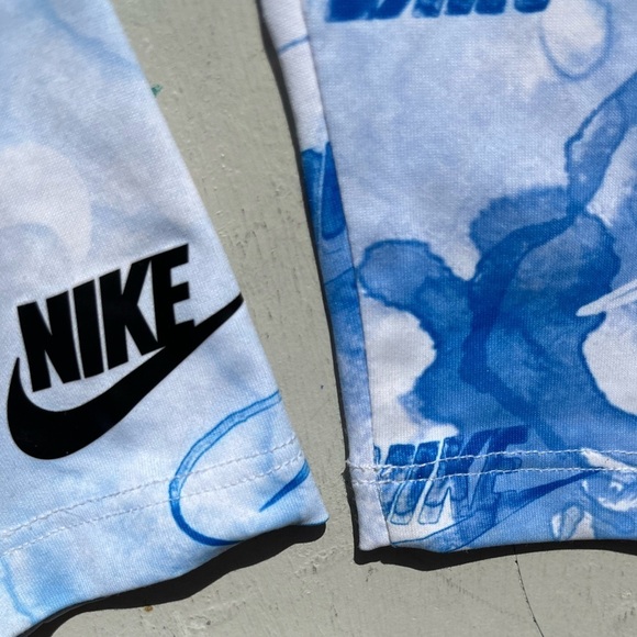 Girl's Nike Pants Multicolor Gradient Logo S Active Stretch Light Breath Gym Run - Picture 7 of 9